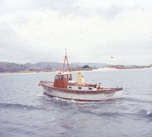 Ron's journey entering Otago Harbor and mooring at Dunedin's Victoria Wharf