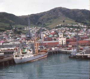Ron's journey entering Otago Harbor and mooring at Dunedin's Victoria Wharf