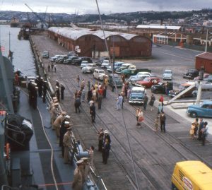Ron's journey entering Otago Harbor and mooring at Dunedin's Victoria Wharf