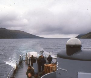 Ron's journey entering Otago Harbor and mooring at Dunedin's Victoria Wharf