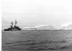 he motor whaleboat of USS Calcaterra