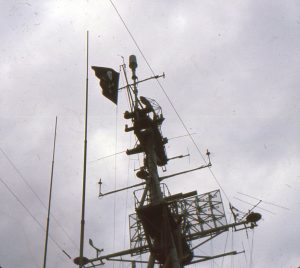 Ron Kramer as AG-2 aboard USS Calcaterra during 1956–1966 Deep Freeze deployment