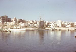 Scenic view of Piraeus, Greece, the seaport of Athens.