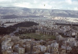 Scenic view of Piraeus, Greece, the seaport of Athens.