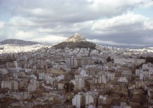 Scenic view of Piraeus, Greece, the seaport of Athens.