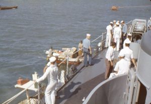 US sailors participating in the Crossing the Equator Ceremony near Fremantle, Perth.
