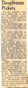 Ed Lynch, GM-3 served aboard USS Calcaterra during Deep Freeze 1965-66.