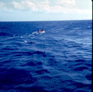 Ron Haggard served as an ETR-SN aboard USS Calcaterra during the Deep Freeze 1965-66 deployment