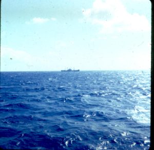 Ron Haggard served as an ETR-SN aboard USS Calcaterra during the Deep Freeze 1965-66 deployment