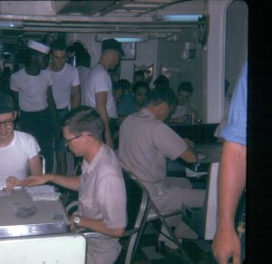 Ron Haggard served as an ETR-SN aboard USS Calcaterra during the Deep Freeze 1965-66 deployment