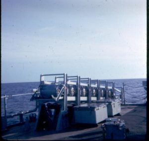 Ron Haggard served as an ETR-SN aboard USS Calcaterra during the Deep Freeze 1965-66 deployment