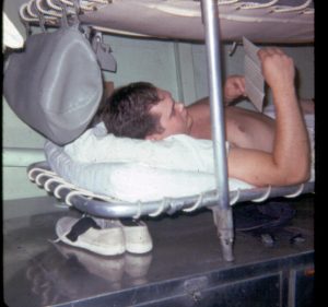 Ron Haggard served as an ETR-SN aboard USS Calcaterra during the Deep Freeze 1965-66 deployment