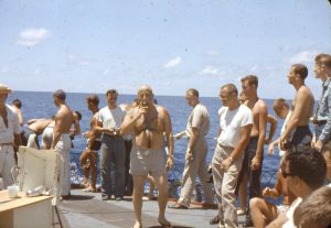 US sailors participating in the Crossing the Equator Ceremony near Fremantle, Perth.