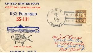 enemy attack while serving on USS Pompano.