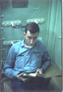 Bob Suttle in the library