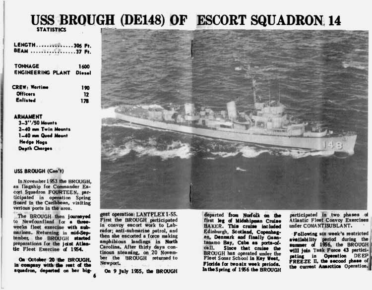 USS Calcaterra history