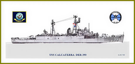 USS Calcaterra history