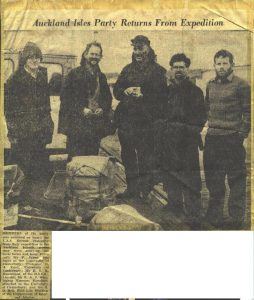Auckland isles Party return from expedition