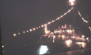 TJ Gary in holiday lights