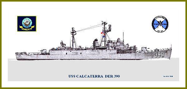 USS Calcaterra ships history