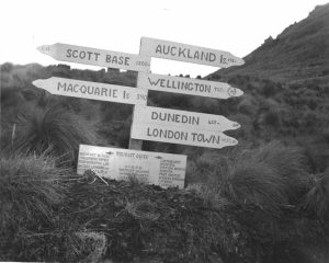 This sign was found on Campbell Island