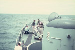 USS Calcaterra Crossing the Equator, August, 1965