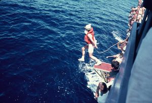 USS Calcaterra Crossing the Equator, August, 1965