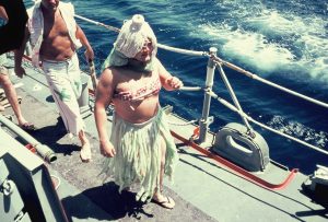 USS Calcaterra Crossing the Equator, August, 1965