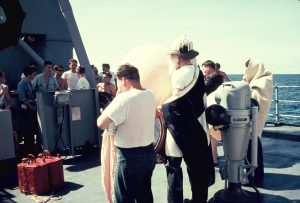 USS Calcaterra Crossing the Equator, August, 1965