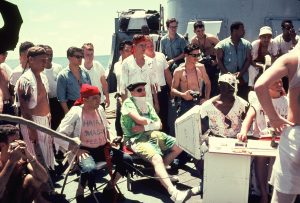 USS Calcaterra Crossing the Equator, August, 1965