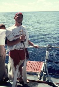 USS Calcaterra Crossing the Equator, August, 1965