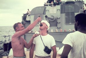 USS Calcaterra Crossing the Equator, August, 1965