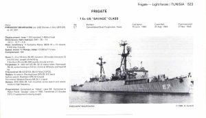 USS Thomas J Gary after transfer to Tunisa