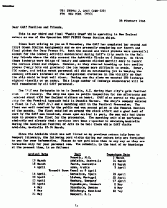Captain Smith letter to Gary families.