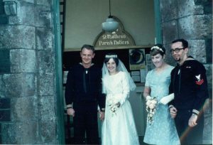 Ken Johnson on his wedding day