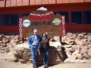 Skip and Lexie at the summit