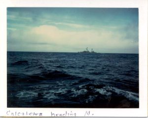 USS Mills heading for Dunedin