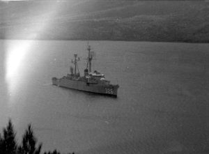 USS Thomas J Gary at Campbell Island