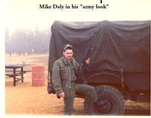 Mike Daly in his army look