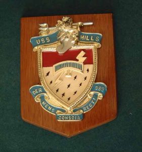 plaques from USS Calcaterra and USS Vance