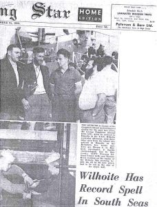Wilhoite has record spell in south seas