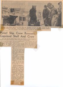 Photo of Open House and article about Gary rescuing