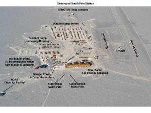 Close up of South Pole Station