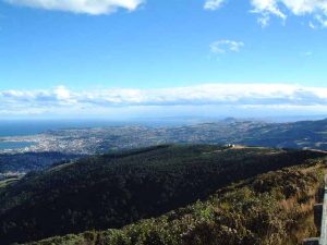 Southerly view of Dunedin from Mt Cargill