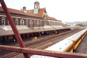 the back of the Dunedin Railway Station