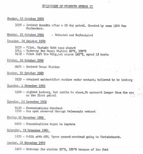 USS Wilhoite DER chrono page