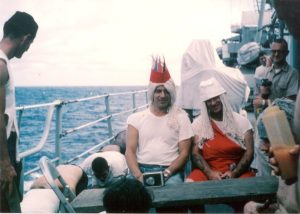 USS Calcaterra Crossing the Equator